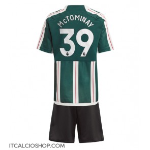 Manchester United Scott McTominay #39 Seconda Maglia Bambino 2023-24 Manica Corta (+ Pantaloni corti)